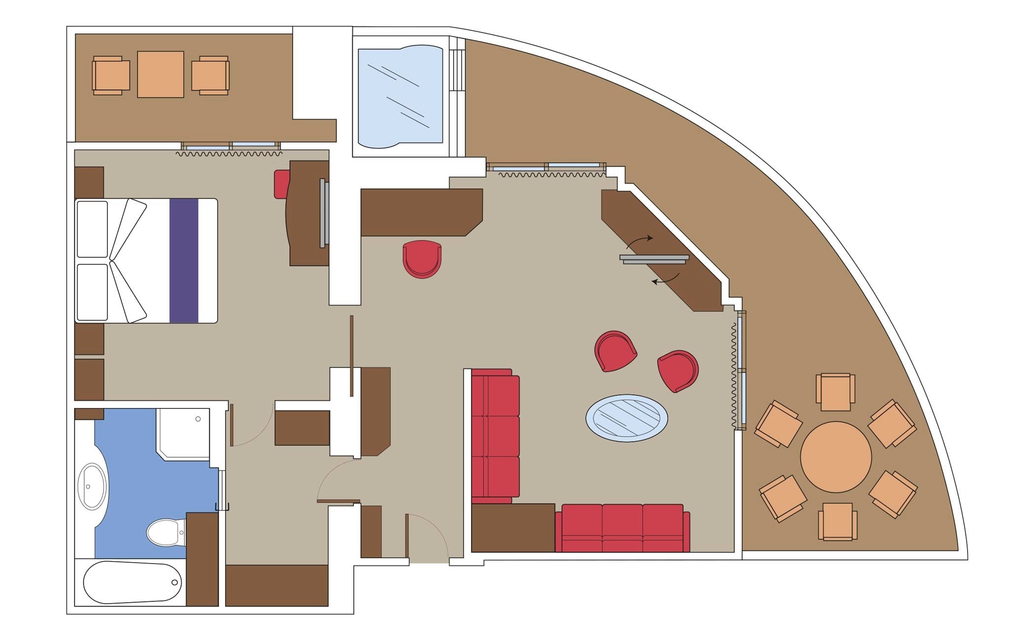MSC Grandiosa Cabin: Yacht Club Royal Suite 11 2d MSC Grandiosa Cabin: Yacht Club Royal Suite 11 2d