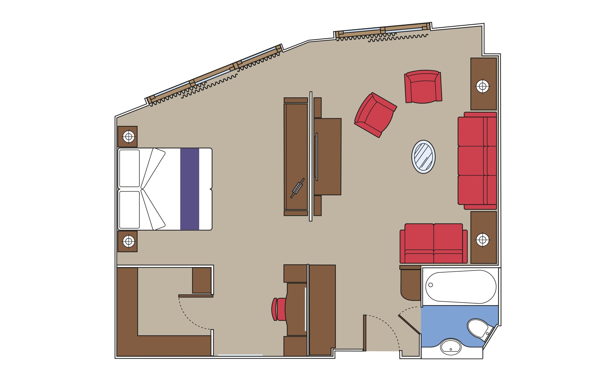 MSC Preziosa Cabin: Executive Family Suite 2d