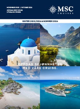 Norwegian Brochure cover image, Winter 2025/2026 and Summer 2026 Norwegian Brochure cover image, Winter 2025/2026 and Summer 2026