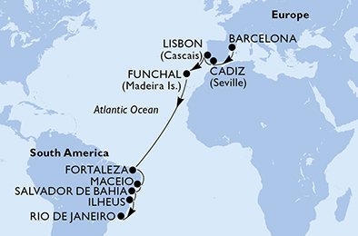 Spaina, Portugal, Brasil