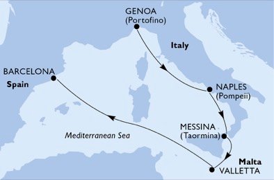 Italia, Malta, Spaina