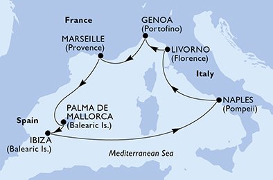 Spaina, Italia, Frankrike