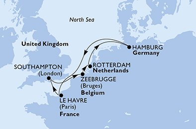 Nederland, Tyskland, Frankrike, Storbritannia, Belgia