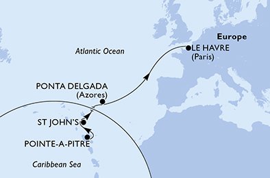 Guadeloupe, Antigua og Barbuda, Portugal, Frankrike