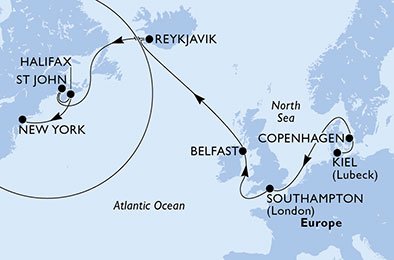 Tyskland, Danmark, Storbritannia, Island, Canada, USA