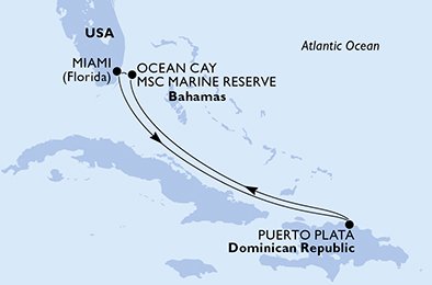 USA, Dominikanske Republikk, Bahamas