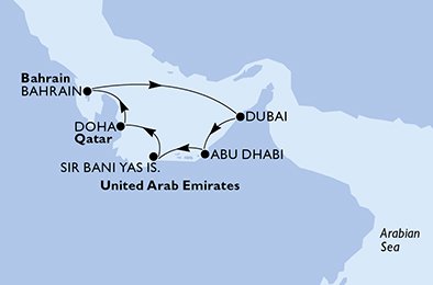 Forente Arabiske Emirater, Qatar, Bahrain