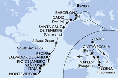 Italia, Spaina, Brasil, Uruguay