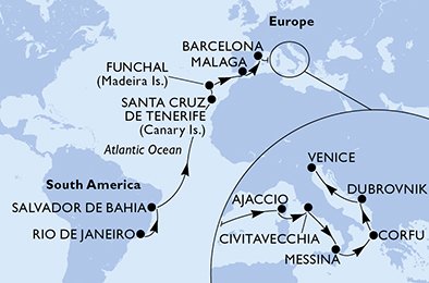 Brasil, Spaina, Portugal, Frankrike, Italia, Hellas, Kroatia