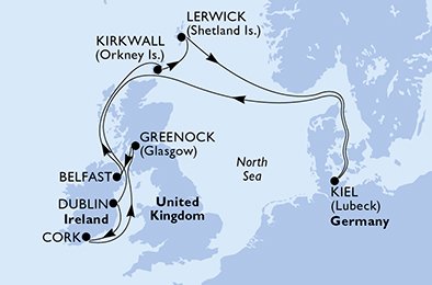 Tyskland, Ireland, Storbritannia