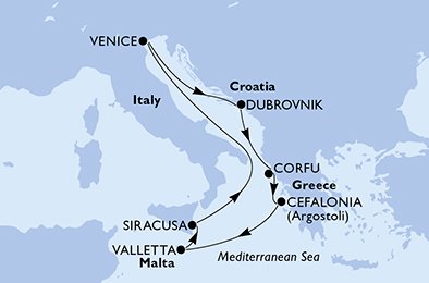 Malta, Italia, Kroatia, Hellas