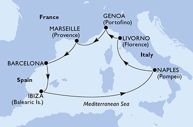 Spaina, Italia, Frankrike